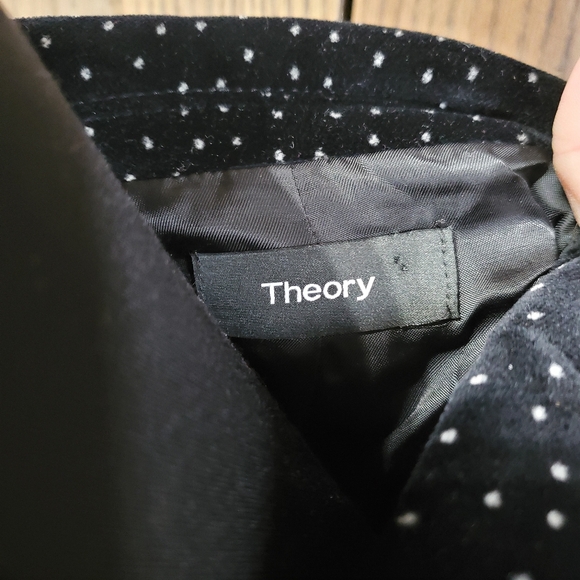 LAST CHANCE Theory Velvet Polka Dot Blazer - Picture 4 of 4